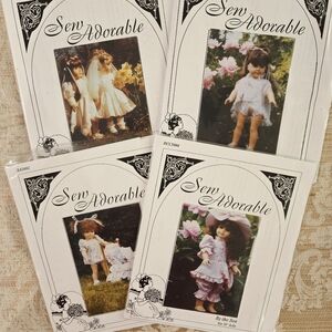 Sewing Patterns Bundle of 4 For 18" Dolls, American Girl, New Uncut